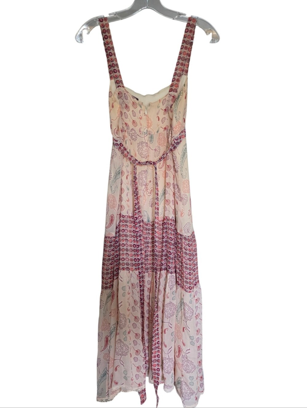 Karanina Mixed Pattern Midi Dress - Size 6 - Picture 4 of 9